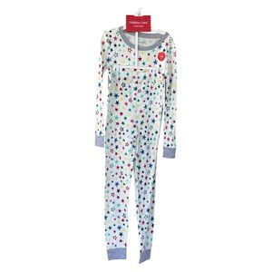 NWT Holiday Lane Kids Boys Girls Cotton 2-Piece Pajama Set White Multi Stars